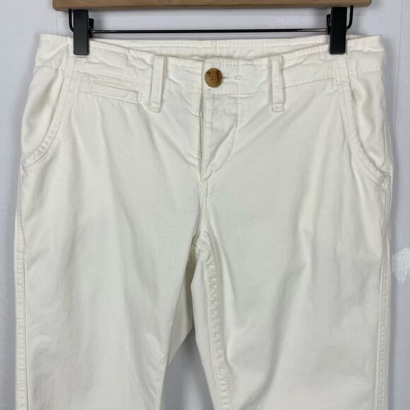 True Religion | Jordan Boyfriend White Button Fly Mid Rise Straight Leg Pants - Picture 4 of 10